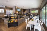 Gant offers an on-site cafe for quick to go snacks and drinks 
